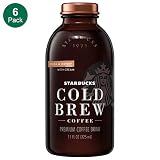 Starbucks Cold Brew Coffee, Cocoa & Honey with Cream, 11 Fl oz Glass Bottles, 6 Count