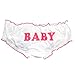 Himifashion P2294 One Size Cute Yes Daddy Prints White Cotton Panties Women Underwear