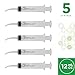 Care Touch 12mL Syringe with Curved Tip- 5 Dental Syringes - Great for Medicine and Home Care