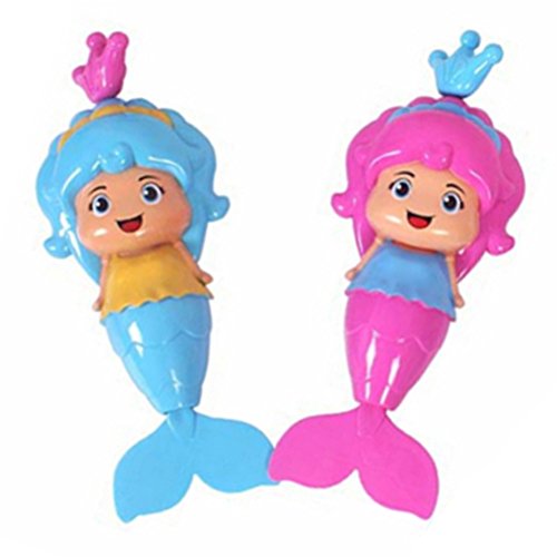 Jiaying-US Cute Colorful Float Water Toys Organizer, Baby Kid Bath Mermaid Animals Toys Set,2 pcs