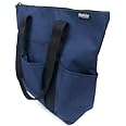 Hopkins 3 Pocket Zippered Tote for Home Health Care, 17 Inch Tapering to 12 Inch L x 14.5 Inch H x 4 Inch