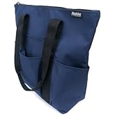 Hopkins 3 Pocket Zippered Tote for Home Health Care, 17 Inch Tapering to 12 Inch L x 14.5 Inch H x 4 Inch