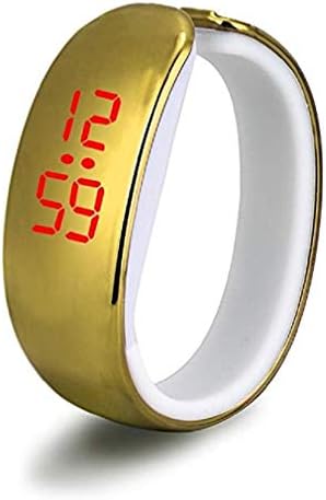 Fashion Clearance! Noopvan Ladies Sport Watch LED Plating Waterproof Bracelet Digital Wrist Watch (Gold)