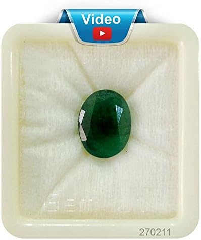 Kalyan Gems Natural Certified Untreated Unheated Columbian Emerald Gemstone Original 5.25 Ratti