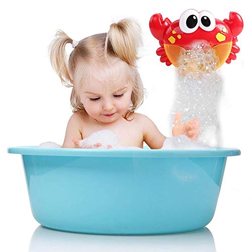 Jujuism Crab Bubble Maker Bath Toy with Music Sound Shower Bubble Making Machine Battery Operated for Baby Child - Thumbnail 4