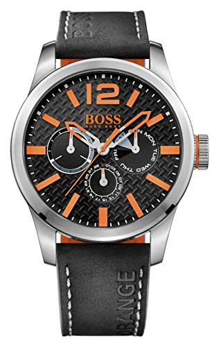 Hugo Boss Orange – Reloj de pulsera analógico de cuarzo para hombre con correa de piel