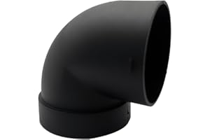 Cotonlake Diesel Air Heater Duct Connector,75mm/3inch L-Shape Elbow Ducting Pipe Outlet Connector for Diesel Air Parking Caravan Heaters,Black Plastic