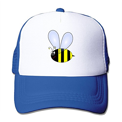 LINNA Bee Funny Cartoon Animals Cotton Hats Baseball Hat For Outdoor Sports RoyalBlue
