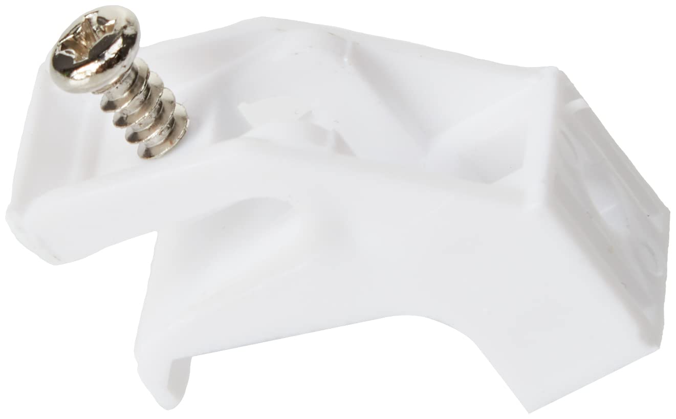 Merriway BH04068 (5 Pcs) White Curtain Track Rail Brackets for Decorail Integra Track - Pack of 5 Pieces