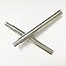 Wuchieal Portable Telescopic Silver Sticks for Belly Dance Isis Wings, 1 Pair, 5.9