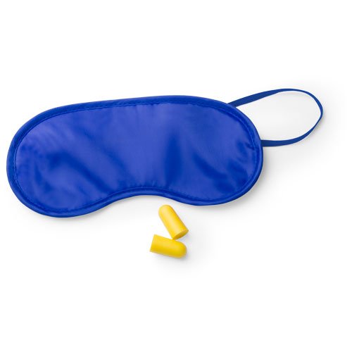 eBuyGB Colourful Eye Mask and Ear Plug Set, Blue, Pack of 5