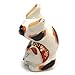 Kutani Japanese Maneki Neko Handstand Lucky Cat Ceramic