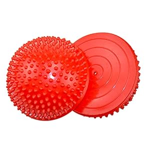 RANCER-Set-of-2-Hedgehog-Balance-Pods-Balancing-Exercise-Stability-Pods-PVC-Hemisphere-Balance-Training-Ball-for-Children-and-Adults-Indoor-Outdoor-Play-Sports-Foot-Massage-Balancing-Therapy RANCER Set of 2 Balance Pods Domes with Pump, Hedgehog Stability Training, Stepping Stone for Children and Adults Indoor…