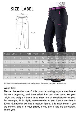 image for Tofern Womens Winter Warm Breathable Waterproof Windproof Softshell Pa