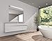 CLOUDY BAY LED Bathroom Vanity Light,48 inch 4000K Cool White,35W Dimmable Bath Bar,Brushed Nickel