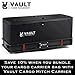 Vault Hitch Cargo Carrier - 60' x 24' Steel Constructed Hitch Storage Rack for Truck, SUV, Car, or RV - 500 Lbs Capacity - Compatible with 2' Receiver