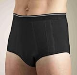 DriBriefs - Men's Absorbent Briefs - X-Large - 1 pair - Black