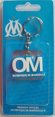 Porte-clés Olympique De Marseille Officiel - Collection OM Ligue 1, En PVC !