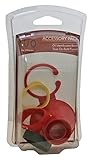 Evo Accessory Pack for Oil Sprayer Bottles, 4-Piece Set, Twist-On Funnel and 3-Identification Ban