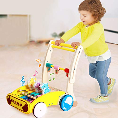 image for UPDD-Baby Multifunctional Wooden Walker, Beat Music Boy and Girl Birth