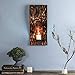 Whole Housewares Decorative Metal Wall Candle Sconces, Wall Candle Holders - Mosaic Glass Set of 2 (Brown Multi)