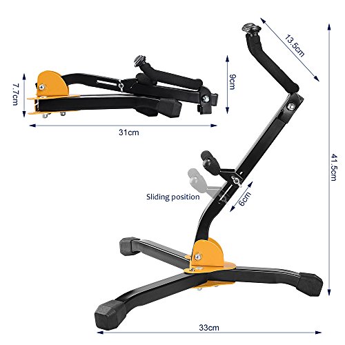 IRICH Saxophone Hanger, Flat Wall Holder for Alto or Tenor Sax, Tenor Sax Stand, Musical Instruments Safe without Hard Cases - Thumbnail 5