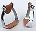 PRORIDER Horse Saddle Angled Slanted Black Horse Aluminum Stirrups 51135SLthumb 1