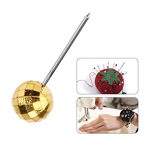 200pcs Polyhedron Faceted Plastic Pushpin Thumbtack Pins Decorative DIY Marking Tool(Gold) - Thumbnail 2