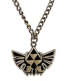 HiRudolph Cosplay The Legend of Zelda Link Symbol Logo Metal Necklace Pendant Chain Bronze Bronze