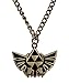 HiRudolph Cosplay The Legend of Zelda Link Symbol Logo Metal Necklace Pendant Chain Bronze Bronze
