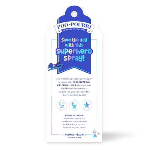 BABY-POURRI SUPER DOOPER POOPER ODOR FRESHENER SPRAY, 2 FL OZ – STRAWBERRY AND HONEYSUCKLE