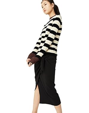 Mango Women's Striped Rib Sweater