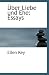 Über Liebe und Ehe: Essays