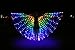 Dance Fairy Belly Dance LED Colorful Isis Wings with Stick(Red-Yellow-Green-Blue-Purple)