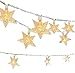 Viewpick LED Star String Lights 50 Christmas Lights Xmas Warm White Star Twinkling Fairy Lights Battery Operated Lights for Princess Castle Play Tents Princess Tent Bedroom Children Room Decoration