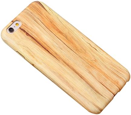 iPhone 6 Plus iPhone 6S Plus 5.5" Case Axixi Unique Real Handmade Natural Solid Wood Back Cover Backplate and Hard PC Hybrid On Cover Case for iPhone 6/6S Plus 5.5 inch (Color 4)