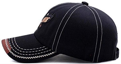 Baseball Caps for Men/Women - Sporting Baseball Hats with Adjustable Back Closure - Sports Hats for Men -Perfect for Workouts, Running and Outdoor Activities(Black)