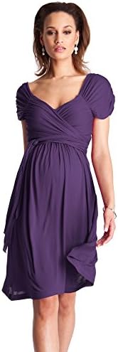 Zenicham Women's Square Neck Sleeveless Bamboo Fiber Maternity Nursing Dress
