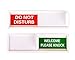 White Do Not Disturb Sign for Home, Hotels, and Offices (Don't Disturb, Welcome Signs)