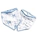 Aden by aden + anais Bandana Bib; 100% Cotton Muslin; Soft Absorbent 3 Layers; Adjustable; 8.5 X 16; 2 Pack; Dapper