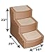 Pet Gear Easy Step III Pet Stairs, 3-step/for cats and dogs up to 150-pounds, Large, Cocoa
