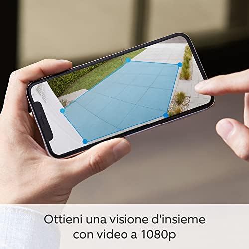 videocamera Plus con faretti plug-in (Spotlight Cam Plus) | Telecamera di sorveglianza HD wifi per esterno con audio bidirezionale, fai-da-te | Ring Home: 30 gg. prova gratuita | 2 telecamere