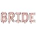 Ella Celebration Non-Floating Bride Letter Balloons, 13 Inch Rose Gold Balloon Letters, Bridal Shower or Bachelorette Party Decorations (Rose Gold)