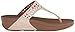 FitFlop Women's Carmel Toe-Post Suede Sandals Dress, Rose Gold, 6 M US