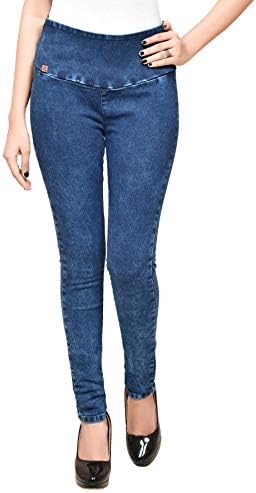 MISS BEBOWomen's Skinny Fit Jegging (JEGGINGS_DXBLUE_34_Dark Blue _34)
