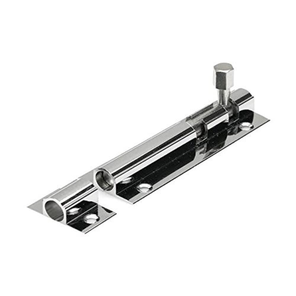 Merriway BH05821 Surface Slip Chrome Door Bolts, 100 mm (4 inch)