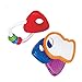 Advanced Play Baby soft water filled sensory rattle ring activity keys toy with flashing lights plus infant teether soother for teething babies