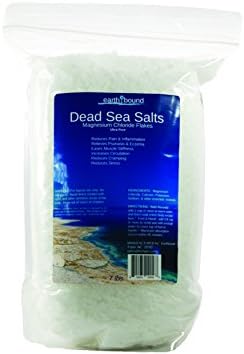 Ultra Pure &amp; Natural Dead Sea Salt Magnesium Flakes | Professional Bath &amp; Spa Premium Grade | EarthBound Hair, Skin &amp; Body Luxury Minerals (7 lbs)