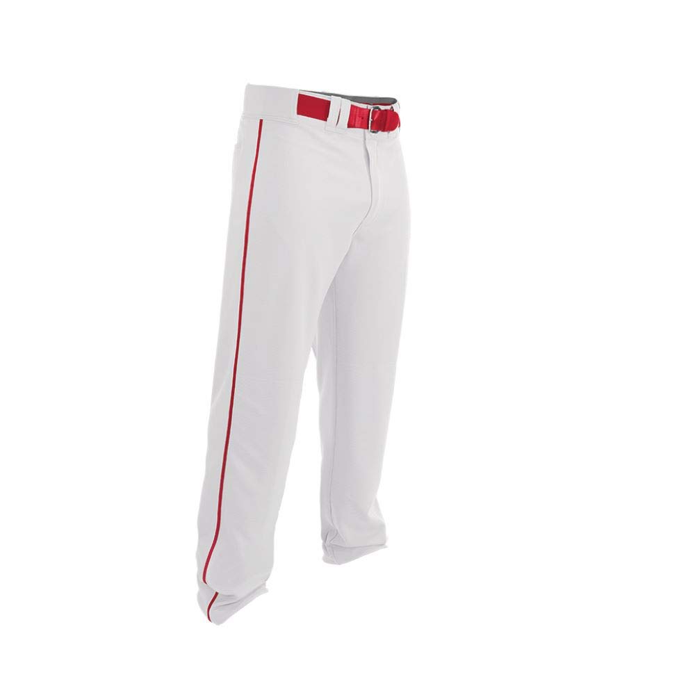 Easton RIVAL 2 Baseball Pant, Youth, Large, White/Red