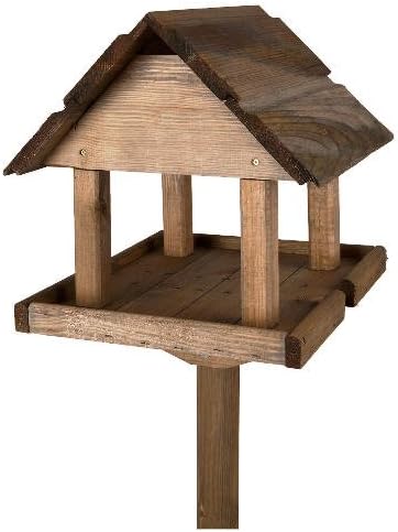 Kingfisher SOLID WOOD PREMIUM TRADITIONAL WOODEN BIRD TABLE. FEEDER HOUSE. TREATED. - Image 3